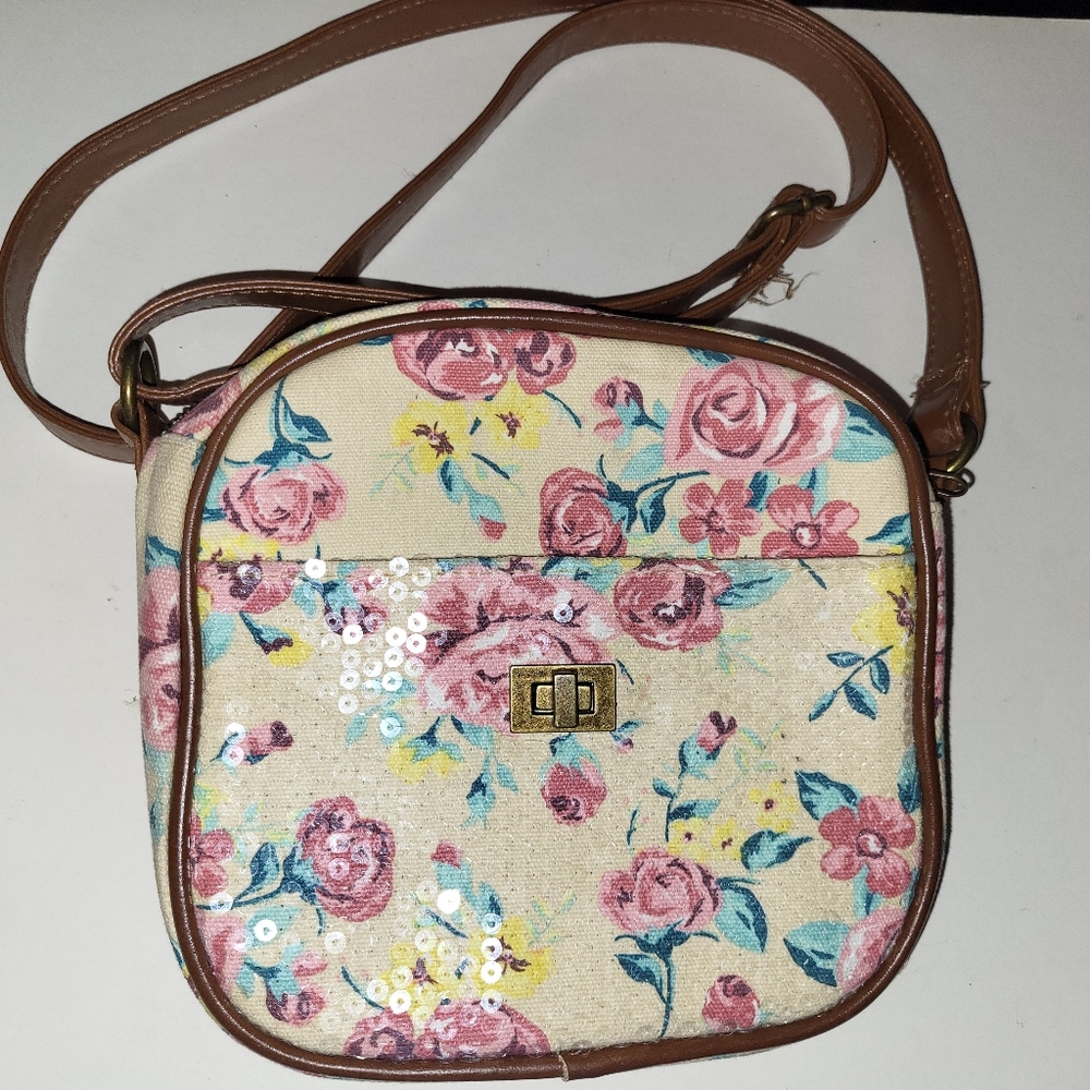 Cute Candies Yellow floral small purse